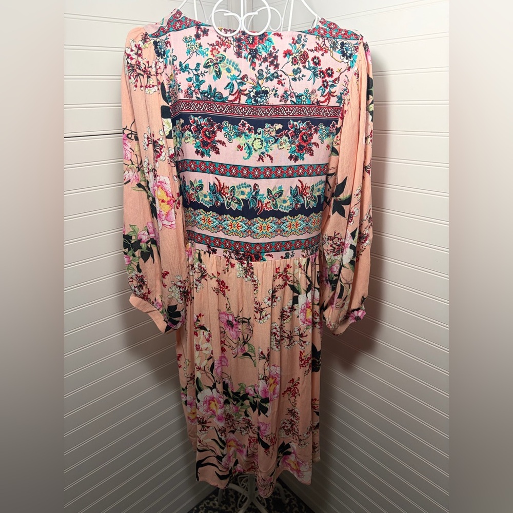 Umgee Floral Blush Mini Dress - Picture 7 of 10